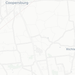 Map of pickleball courts in Richland Township
