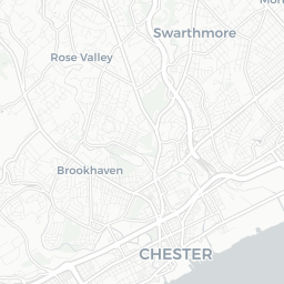 Map of pickleball courts in Nether Providence Township