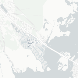 Map of pickleball courts in Manahawkin