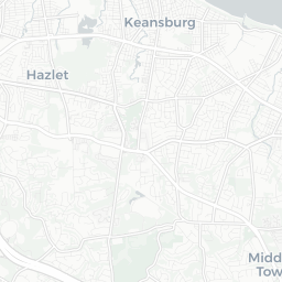 Map of pickleball courts in Hazlet Township