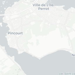 Map of pickleball courts in Pincourt