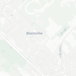 Map of pickleball courts in Blainville