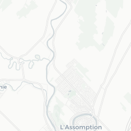 Map of pickleball courts in L'Assomption