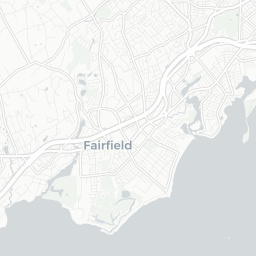 Map of pickleball courts in Fairfield