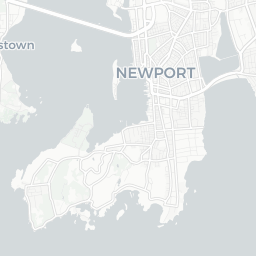 Map of pickleball courts in Newport