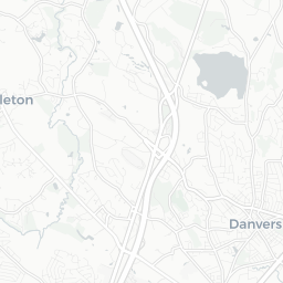 Map of pickleball courts in Danvers