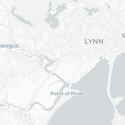 Map of pickleball courts in Lynn