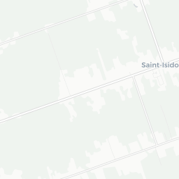 Map of pickleball courts in Saint-Isidore