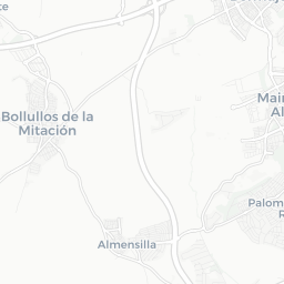 Map of pickleball courts in Mairena del Aljarafe