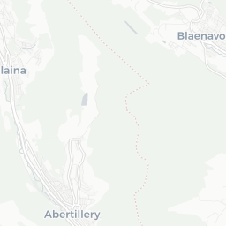 Map of pickleball courts in Abertillery