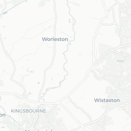Map of pickleball courts in Crewe