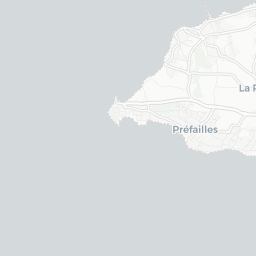 Map of pickleball courts in Préfailles