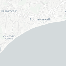Map of pickleball courts in Bournemouth