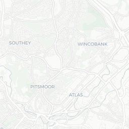 Map of pickleball courts in Sheffield