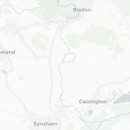Map of pickleball courts in Witney