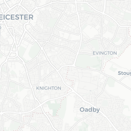 Map of pickleball courts in Leicester