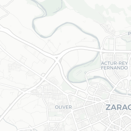 Map of pickleball courts in Zaragoza