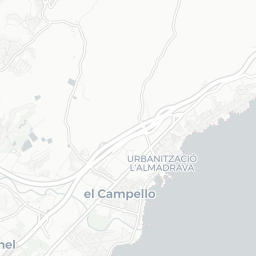 Map of pickleball courts in Alicante