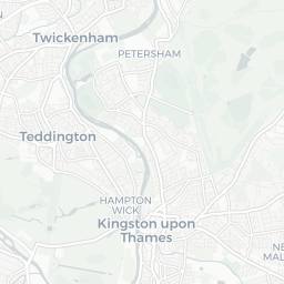 Map of pickleball courts in Twickenham