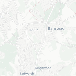 Map of pickleball courts in Tadworth