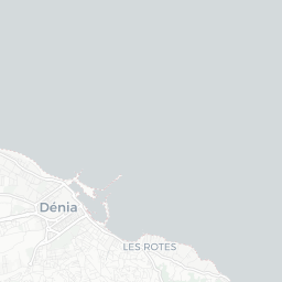 Map of pickleball courts in Dénia