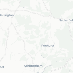Map of pickleball courts in Hailsham
