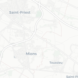 Map of pickleball courts in Saint-Priest