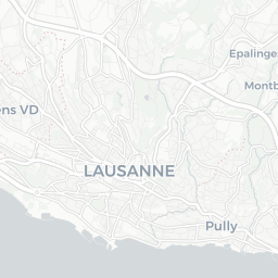 Map of pickleball courts in Lausanne