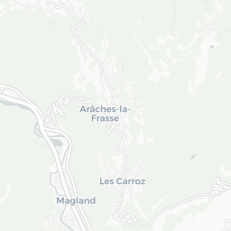 Carte des terrains de pickleball à Arâches-la-Frasse