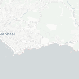 Map of pickleball courts in Saint-Raphaël