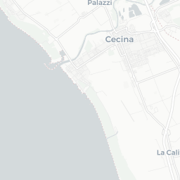 Map of pickleball courts in Cecina