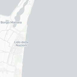 Map of pickleball courts in Comacchio