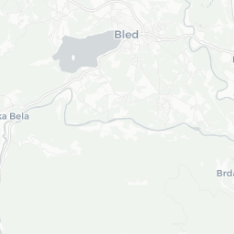 Map of pickleball courts in Radovljica