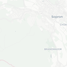 Map of pickleball courts in Sopron