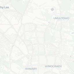 Map of pickleball courts in Poznań