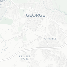 Map of pickleball courts in George