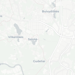 Map of pickleball courts in Vilnius