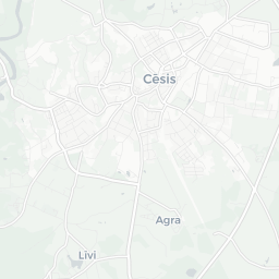 Map of pickleball courts in Cēsis