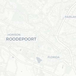 Map of pickleball courts in Roodepoort