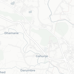Map of pickleball courts in Gahunje