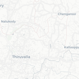 Map of pickleball courts in Thiruvalla