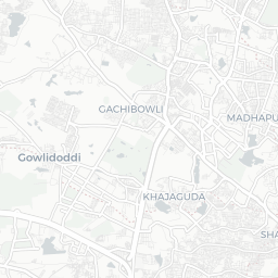 Map of pickleball courts in Nanakramguda