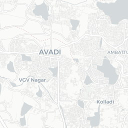 Avadi के पिकलबॉल कोर्ट का नक्शा