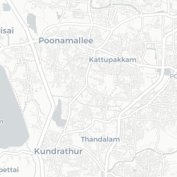 Map of pickleball courts in Kunrattur