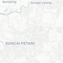 Peta gelanggang pickleball di Sungai Petani