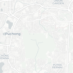 Map of pickleball courts in Puchong
