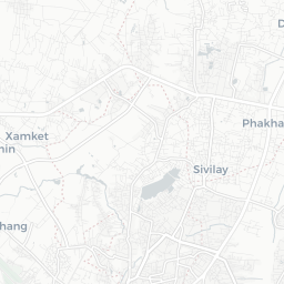 Map of pickleball courts in Laos
