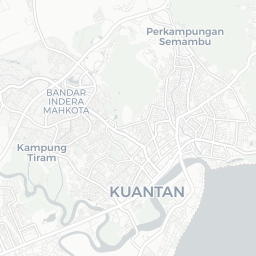 Map of pickleball courts in Kuantan
