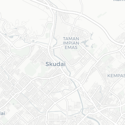 Map of pickleball courts in Tebrau