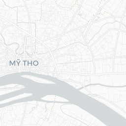 Map of pickleball courts in Mỹ Tho